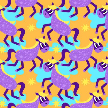 2026 yılının yılbaşı hayvanlarının paketleri ve parti aksesuarları ve çocuk kıyafetleri ve moda tekstili için kusursuz Noel atları modelleri.