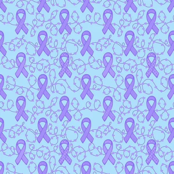 Göğüs kanseri ayı, ambalaj kağıdı, tıbbi aksesuar ve ilaç tekstili için kusursuz pembe kurdele günü deseni. Yüksek kaliteli illüstrasyon