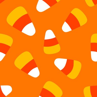 Çizgi film cadılar bayramı şeker canavarları kağıt, kumaş, çarşaf ve çocuk giysileri baskısı ve parti aksesuarları ve paketleme için kusursuz şekerleme kalıpları. Yüksek kaliteli illüstrasyon