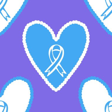 Göğüs kanseri ayı, ambalaj kağıdı, tıbbi aksesuar ve ilaç tekstili için kusursuz pembe kurdele günü deseni. Yüksek kaliteli illüstrasyon