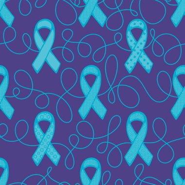 Göğüs kanseri ayı, ambalaj kağıdı, tıbbi aksesuar ve ilaç tekstili için kusursuz pembe kurdele günü deseni. Yüksek kaliteli illüstrasyon