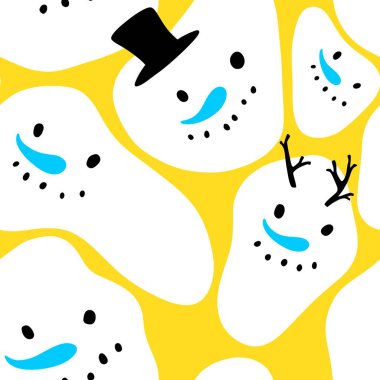 Kardan adam desenli Noel kardan adam desenli ambalajlar, kumaşlar, çarşaflar, çocuk giysileri baskısı, parti aksesuarları ve yeni yıl paketleri. Yüksek kaliteli illüstrasyon