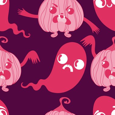 Sonbahar hasadı sebzesiz canavar Cadılar Bayramı balkabağı desenli kağıt, kumaş ve çocuk giysileri baskısı, şenlikli ambalaj ve aksesuarlar. Yüksek kaliteli illüstrasyon