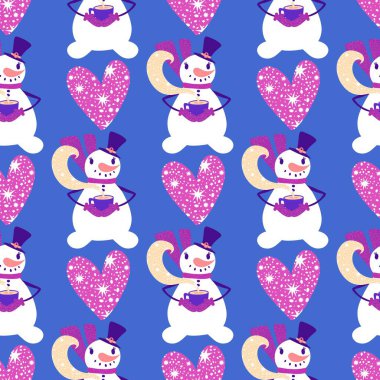 Kardan adam desenli Noel kardan adam desenli ambalajlar, kumaşlar, çarşaflar, çocuk giysileri baskısı, parti aksesuarları ve yeni yıl paketleri. Yüksek kaliteli illüstrasyon