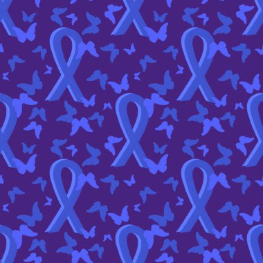 Göğüs kanseri ayı, ambalaj kağıdı, tıbbi aksesuar ve ilaç tekstili için kusursuz pembe kurdele günü deseni. Yüksek kaliteli illüstrasyon