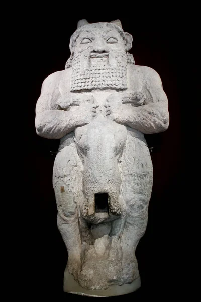 Vista Estátua Meio Deus Bes Museu Arqueologia Istambul — Fotografia de Stock