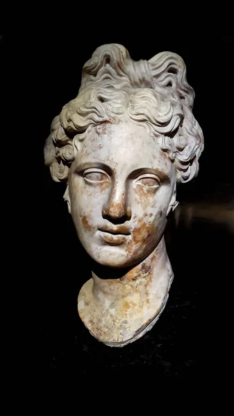 Cabeza Mármol Diosa Griega Afrodita Siglo Efeso — Foto de Stock