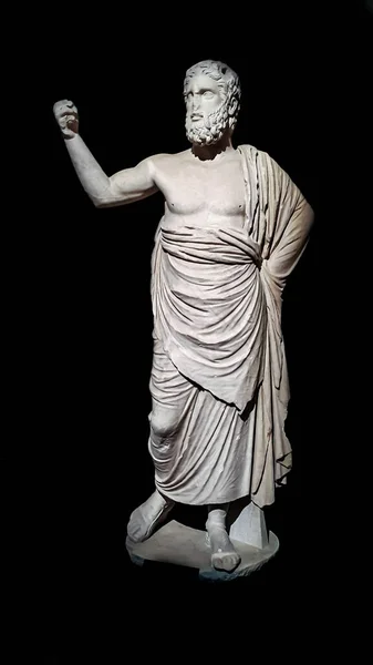 伊斯坦布尔考古博物馆 宙斯阿曼神像 — 图库照片