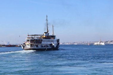 09-01-2023 Istanbul-Turkey: Kadikoy Besiktas City Lines Ferry
