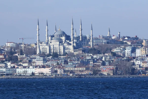 09-01-2023 Istanbul-Turkey: View of Sultanahmet from Kadikoy
