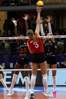 21-01-2023 Istanbul-Turkey: Volleyball Sultans League, THY-Eczacibasi