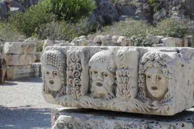 20-07-2022 Antalya-Turkey: Rock Tombs in Myra Ancient City in Demre