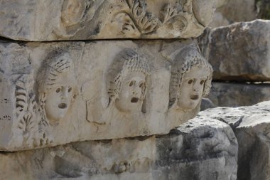 20-07-2022 Antalya-Turkey: Rock Tombs in Myra Ancient City in Demre