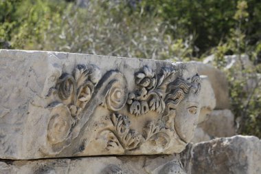 20-07-2022 Antalya-Turkey: Rock Tombs in Myra Ancient City in Demre