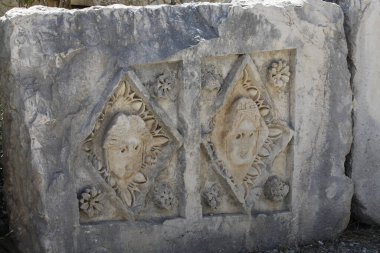 20-07-2022 Antalya-Turkey: Rock Tombs in Myra Ancient City in Demre