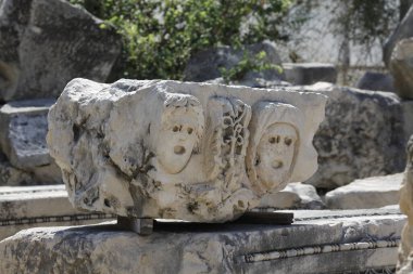 20-07-2022 Antalya-Turkey: Rock Tombs in Myra Ancient City in Demre