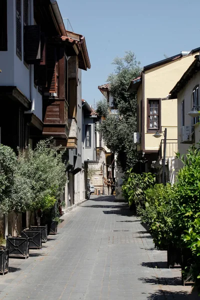 Casas Históricas Madera Piedra Antalya — Foto de Stock