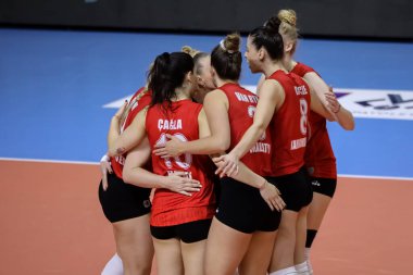 08-03-2023 İstanbul-Türkiye: THY, Burhan Felek Spor Salonu 'nda Kuzeyboru Türkiye Sultanlar Ligi maçına karşı