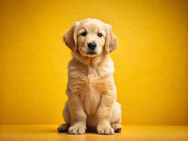 Güzel bir Golden Retriever köpeği.