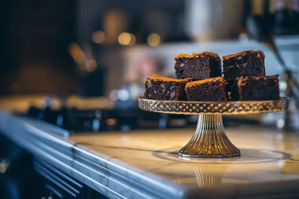 Çikolatalı Brownie 'nin Yakın Çekimi