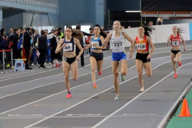 10-02-2024 İstanbul-Türkiye: Avrupa Salonda Atletizm Balkan Şampiyonası