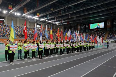 10-02-2024 İstanbul-Türkiye: Avrupa Salonda Atletizm Balkan Şampiyonası