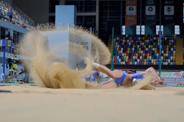 10-02-2024 İstanbul-Türkiye: Avrupa Salonda Atletizm Balkan Şampiyonası