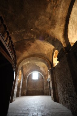17-04-2024 İstanbul-Türkiye: Hagia Irene Kilisesi İstanbul 'daki Tarihi Bizans Salonu