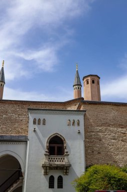 17-04-2024 İstanbul-Türkiye: Topkapı Sarayında Adalet Kulesi ve Gözlem Balkonu