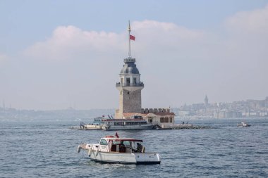İstanbul şehri hindisi. Boğazdan görünüm.