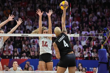 18-06-2025 Istanbul-Turkiye: Melissa Vargas spiking during Volleyball Nations League 2025 match