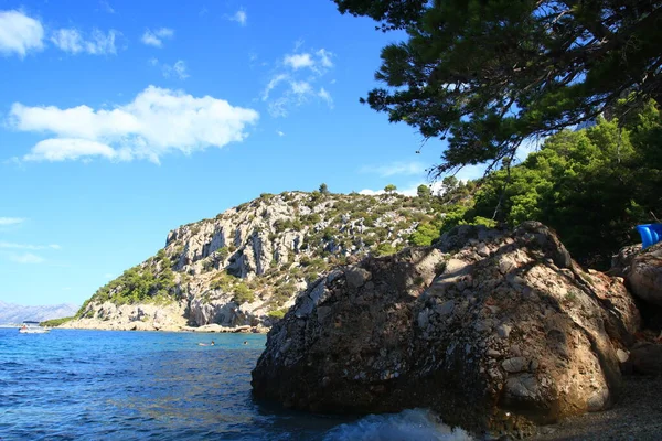 Vue Sur Baie Mer Adriatique Sur Riviera Makarska Critique — Photo