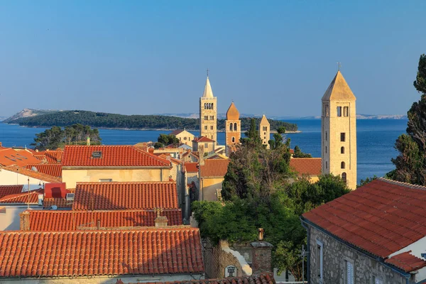 Вид Дзвіниці Вежі Острові Раб Хорватії — стокове фото