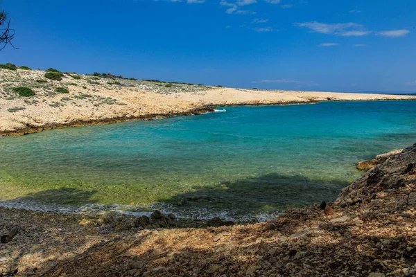 Croati Deki Rab Adasındaki Aziz Nikola Plajı — Stok fotoğraf
