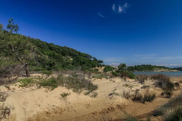 克罗地亚Rab岛上一个人迹罕至的海滩 — 图库照片