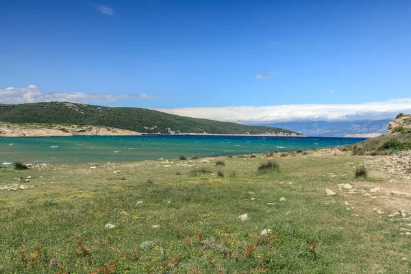 Praia Podsilo Ilha Rab Verão Croácia — Fotografia de Stock
