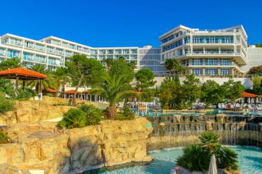 Hırvatistan 'ın Hvar Amfora adasında lüks bir otel