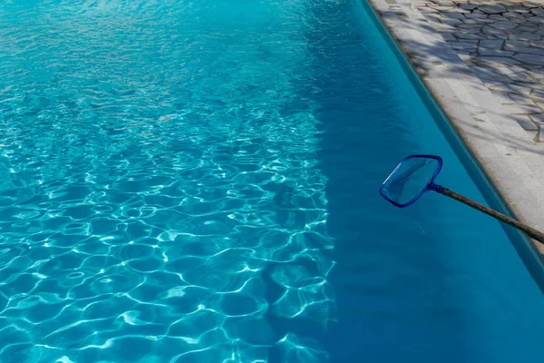 Rengöring Pool Klorering Sil För Rengöring Pool Vatten Kroatien — Stockfoto