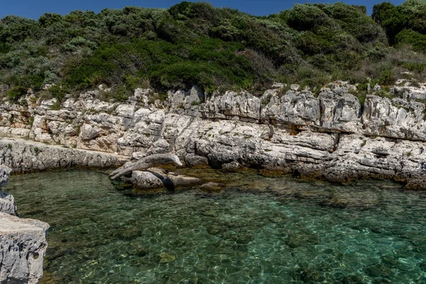 Plaża Mikule Drazic Półwysep Kamenjak Pula Chorwacji — Zdjęcie stockowe