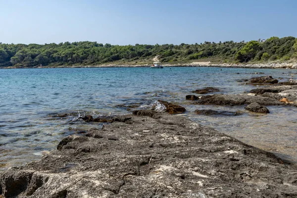 Naturaleza Salvaje Playas Pedregosas Península Kamenjak Paisaje Pula Croacia —  Fotos de Stock