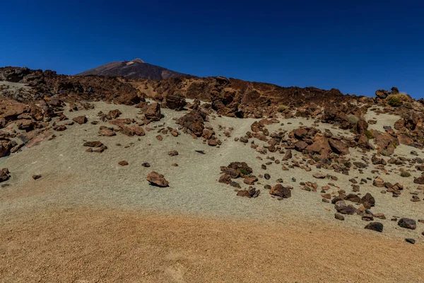 Hermoso Paisaje Del Famoso Volcán Montaña Pico Del Teide Parque —  Fotos de Stock