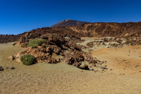 Όμορφο Τοπίο Του Διάσημου Ηφαιστείου Pico Del Teide Στο Εθνικό — Φωτογραφία Αρχείου