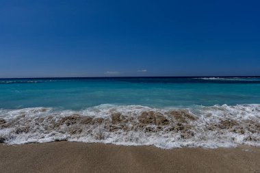 Costa Adeje Sandy, Duque Fanabe İspanya Kanarya Adaları Tenerife 'de sahile çıktı