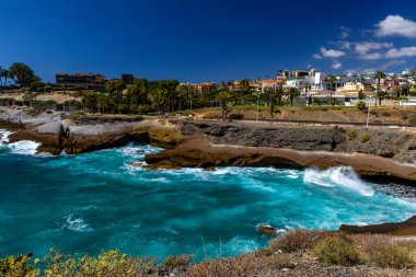Yazın kumsal Costa Adeje Playa Fanabe