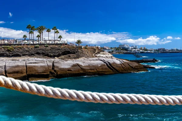 Costa Adeje Sandy Beaches Duque Fanabe Spain Canary Islands Tenerife — Stock Photo, Image