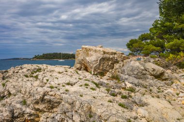 Adriyatik Denizi 'nde dinlenme, Mayıs haftasonu Hırvatistan' da, İstriya Yarımadası 'nda Rovinj' i ziyaret etme