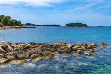 Adriyatik Denizi 'nde dinlenme, Mayıs haftasonu Hırvatistan' da, İstriya Yarımadası 'nda Rovinj' i ziyaret etme