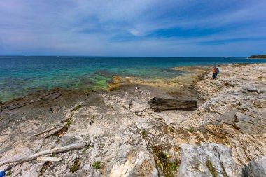 Adriyatik Denizi 'nde dinlenme, Mayıs haftasonu Hırvatistan' da, İstriya Yarımadası 'nda Rovinj' i ziyaret etme
