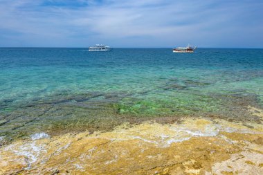 Adriyatik Denizi 'nde dinlenme, Mayıs haftasonu Hırvatistan' da, İstriya Yarımadası 'nda Rovinj' i ziyaret etme