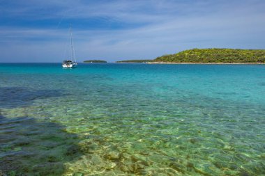 Adriyatik Denizi 'nde dinlenme, Mayıs haftasonu Hırvatistan' da, İstriya Yarımadası 'nda Rovinj' i ziyaret etme